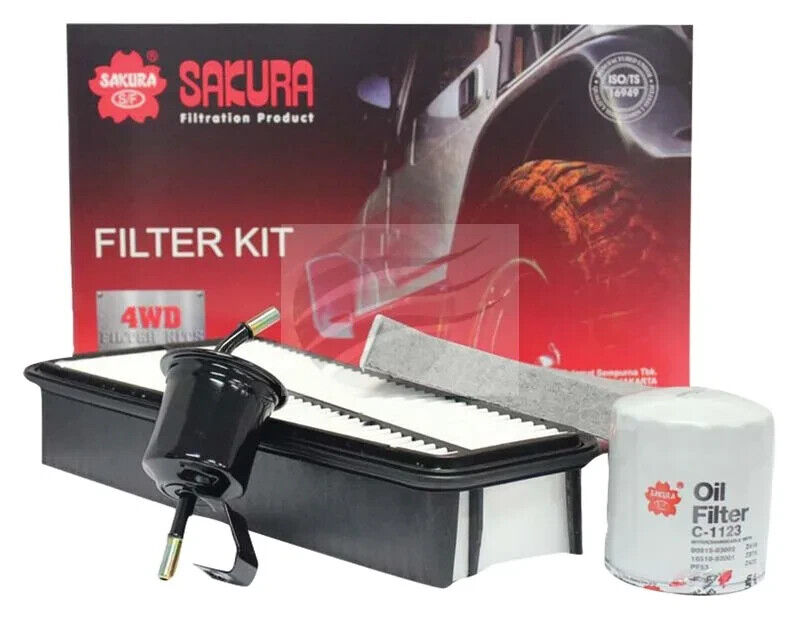 SERVICE FILTER KIT OIL AIR FUEL CABIN FOR TOYOTA HILUX GGN15R GGN25R