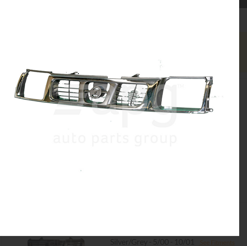 NEW FRONT GRILLE FOR NISSAN NAVARA D22 2/1997-4/2000 CHROME