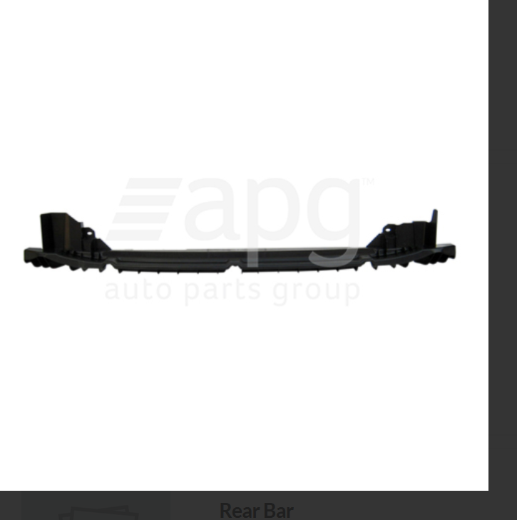 GENUINE FRONT CRASH BAR FOR MAZDA-2 2/2011-9/2014 5-DOOR UPPER SECTION