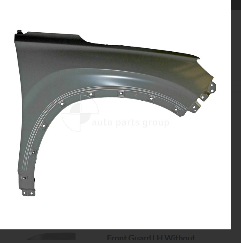 GENUINE RIGHT FRONT GUARD FOR HYUNDAI SANTA FE 4/2018-10/2020 WITHOUT BLINKER TY
