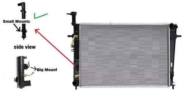 NEW RADIATOR FOR HYUNDAI TUSCON JM 08/2004-2010 2.0 / 2.7 PETROL AUTOMATIC- G6BA