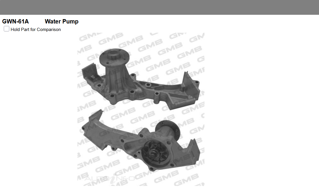 GENUINE GMB WATER PUMP+GASKET+SILICONE FOR Nissan Pathfinder 3.3L R50 SUV V6 4WD