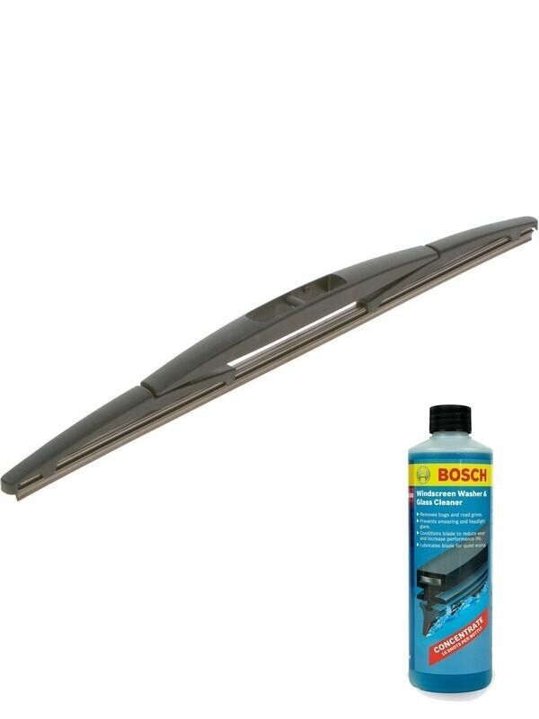 Bosch Rear Wiper Blade 350mm + Windshield Washer Fluid Fits Honda, Mazda, Mitsub