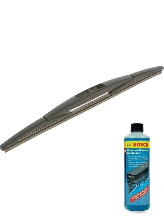 Bosch Rear Wiper Blade 350mm + Windshield Washer Fluid Fits Honda, Mazda, Mitsub