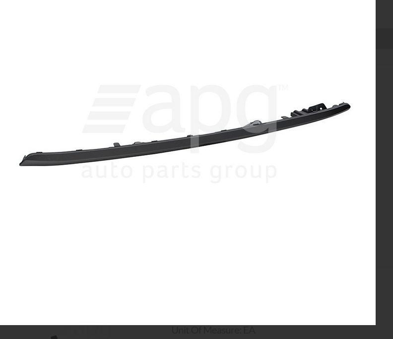 Genuine Rear Bar APRON MOULD FOR Toyota Kluger GSU50R/GSU55R 12/2013-11/2019