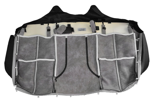 NEW GENUINE REAR LEATHER SEAT TRIM LOWER COVER FOR HOLDEN VF CALAIS SEDAN