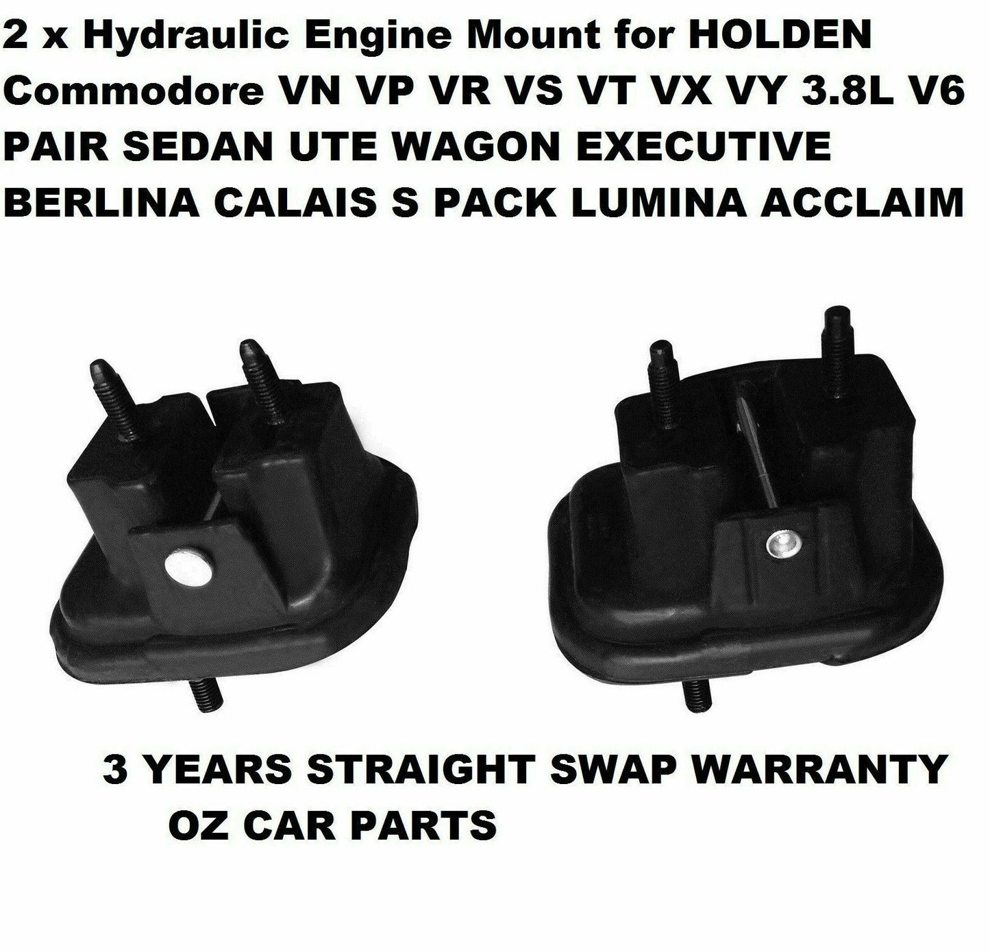 HOLDEN COMMODORE VN VG VP VR VS VT WH VX VU VY WK V6 ENGINE MOUNT LEFT RIGHT NEW