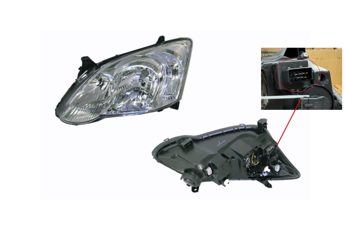 NEW LEFT SIDE HEADLIGHT FOR TOYOTA COROLLA HATCH ZZE122 JAPAN BUILD 04/04-04/07