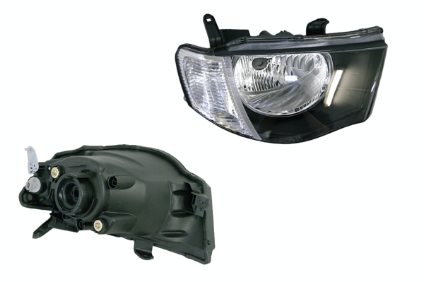 NEW RIGHT SIDE HEADLIGHT FOR MITSUBISHI TRITON MN 08/2009 12/2014 CLEAR BLINKER