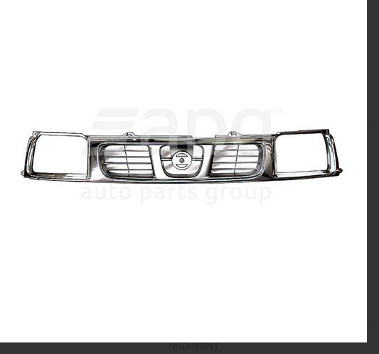 NEW FRONT GRILLE FOR NISSAN NAVARA D22 2/1997-4/2000 SILVER/GREY