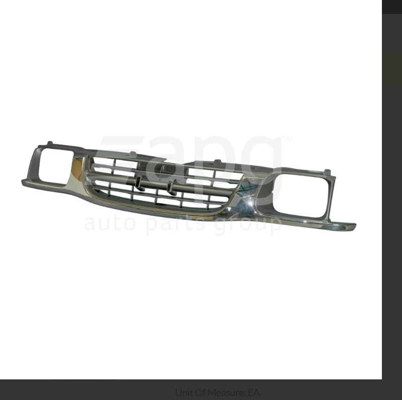 NEW FRONT GRILLE FOR HOLDEN RODEO Chrome Dip Bottom-Round H/L 7"x 5" 6/98-2/03