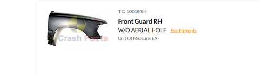 NEW RH FRONT GUARD FENDER FOR TOYOTA HILUX 8/1988-8/1997 WITH AERIAL HOLE TYPE