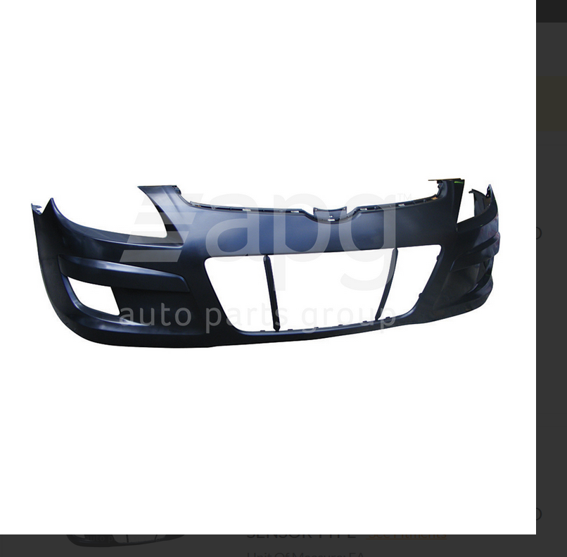 FRONT BUMPER BAR FOR HYUNDAI I30 8/07-4/12 5DR & 3/09-4/12 WAGON WITHOUT SENSOR