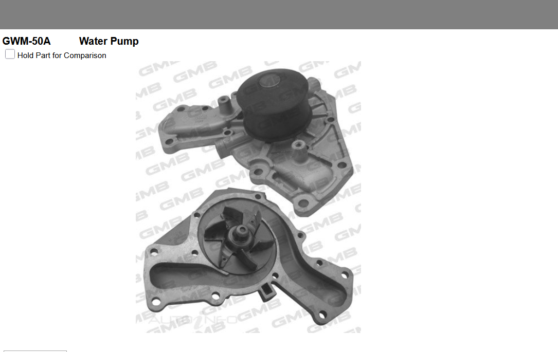 GENUINE GMB WATER PUMP+GASKET+SILICONE FOR Mitsubishi 3000 GT 3.0L Turbo 4WD