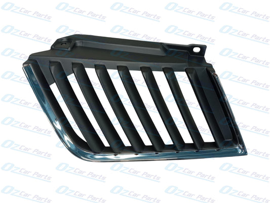 Passenger Front Grille Chrome Black for Mitsubishi Triton ML