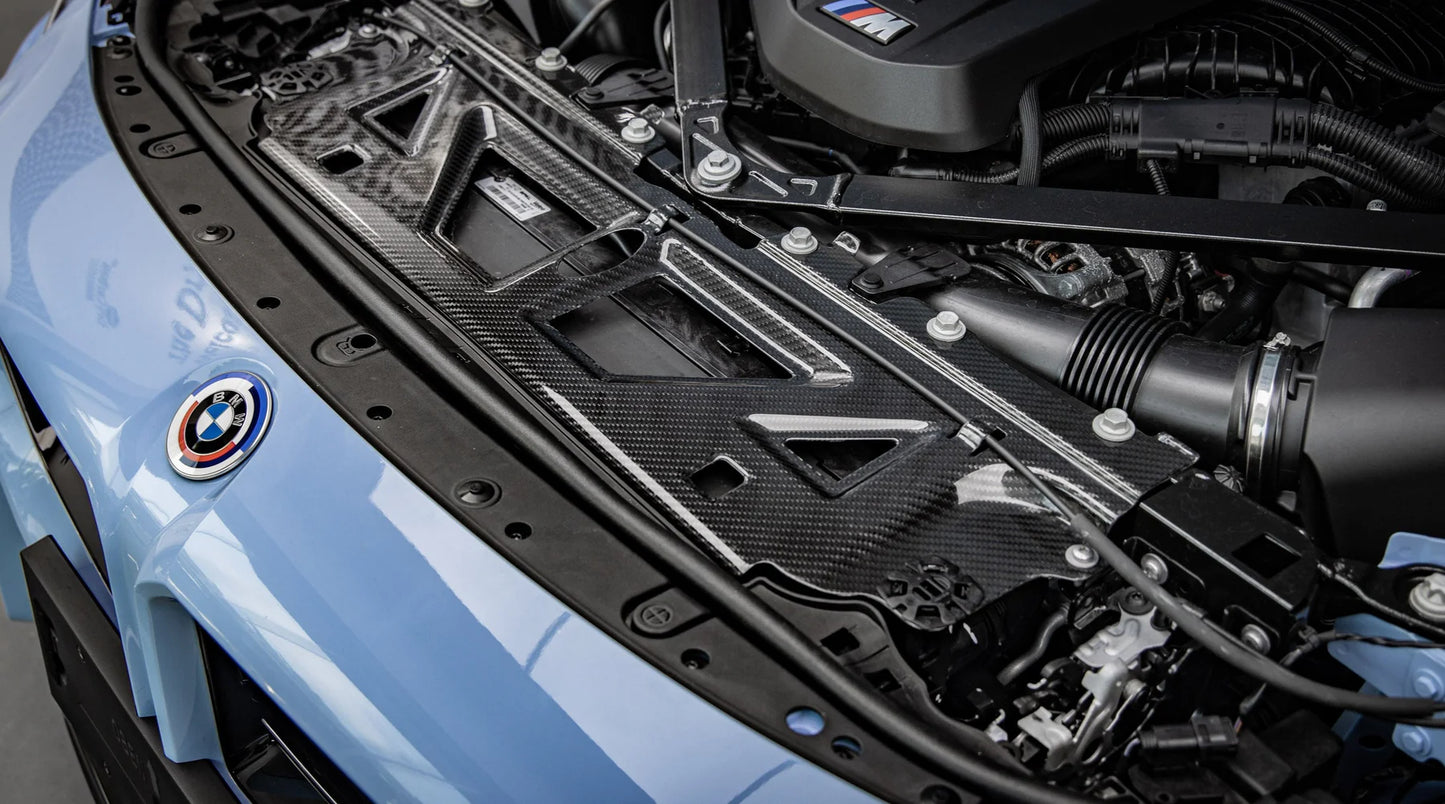 OEM Style Pre Pregged Dry Carbon Fiber Cooling Shroud for BMW M2 G87 / M3 G80 G81 / M4 G82 G83 2020+