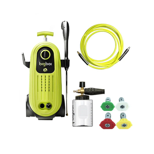 BigBoi WASHR FLO Pressure Washer with Foam Cannon 2600PSI 8m Hose & 4 Quick Release Nozzles