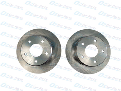 Rear Pair Brake Disc Rotors for Holden Commodore VR VS Solid Diff V6 V8