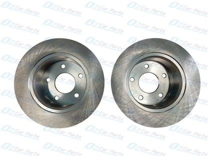 Rear Pair Brake Disc Rotors for Holden Commodore VR VS Solid Diff V6 V8