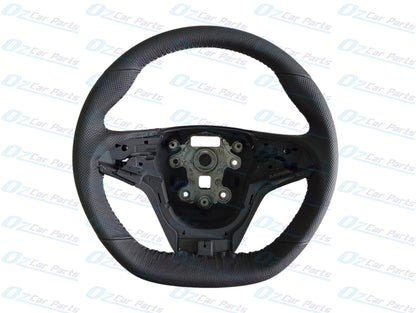 Steering Wheel Leather Black with White Stitching Genuine for Holden Commodore VF SS SV6 SSV