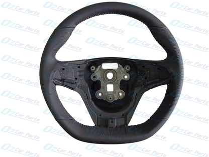Steering Wheel Black Leather Sports with Silver Stitch Genuine for Holden Commodore VF HSV SS SSV SV6