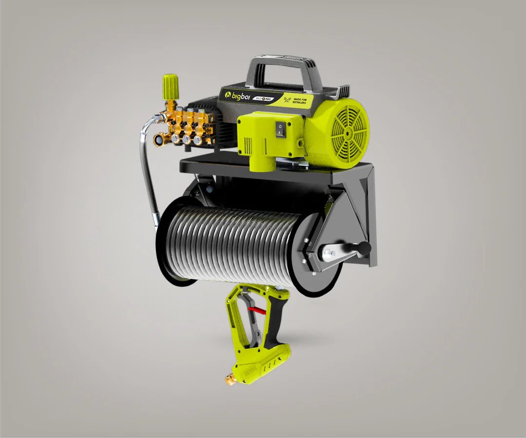 BigBoi WashR Pressure Washer Fixed Wall Mount with Hose Reel