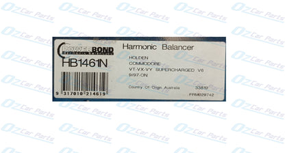 Harmonic Balancer for Holden Commodore Supercharged VS S2 VT VX VU VY V6 L67