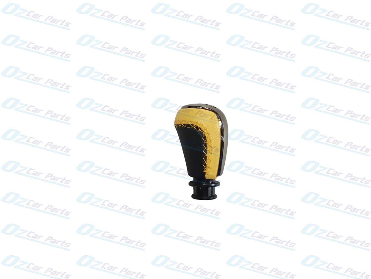 Manual Gear Knob Black Yellow Leather for Holden Commodore VY V6