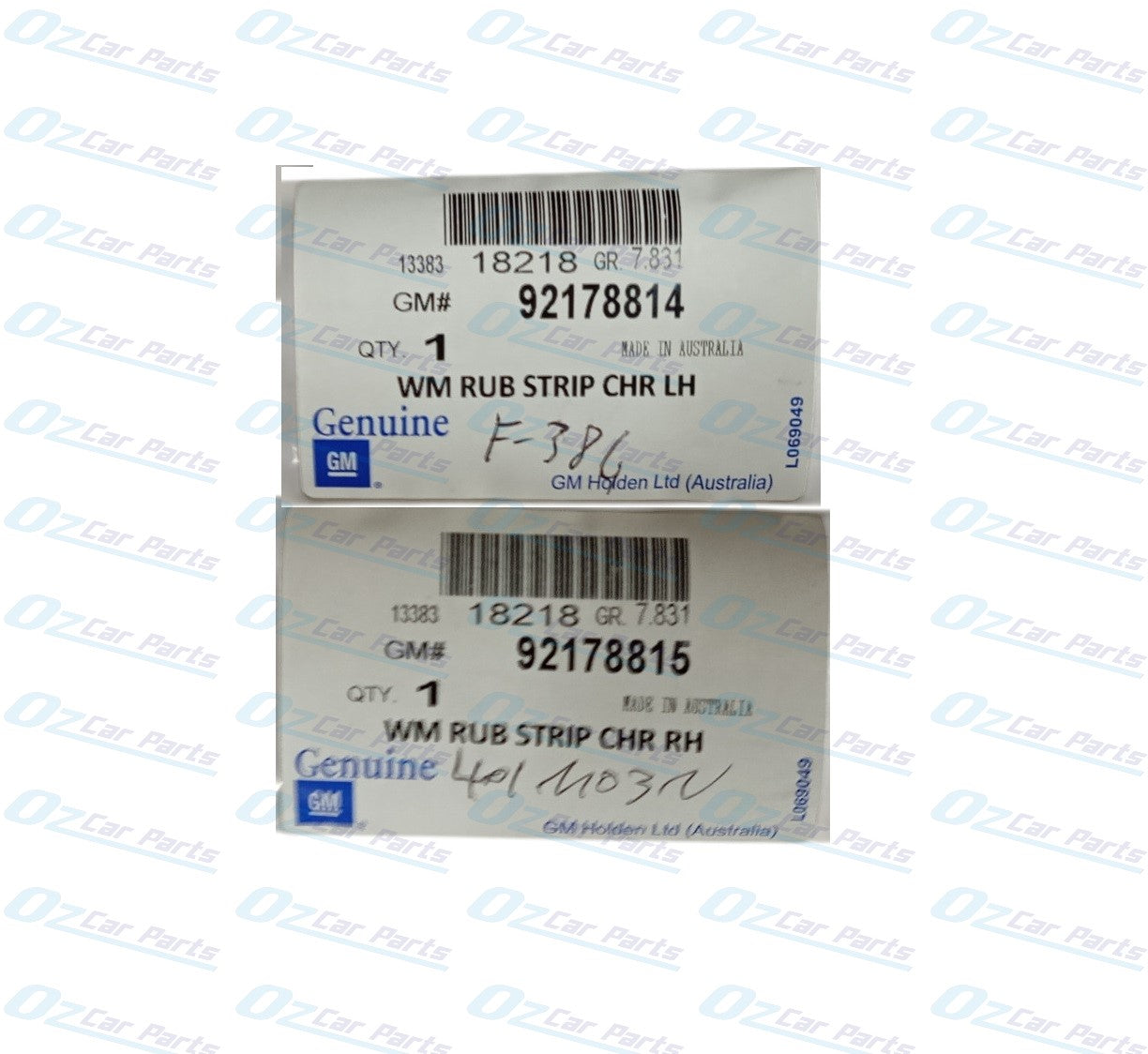 Rear Bumper Bar Trim Chrome Pair Genuine for Holden WM Statesman Caprice 07-14