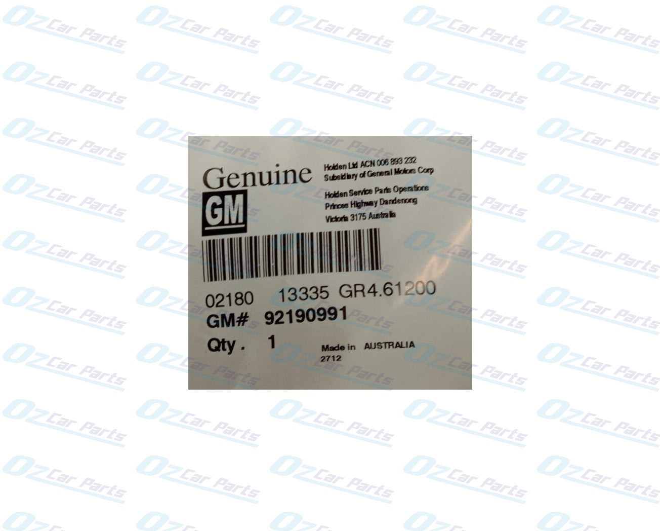 Handbrake Handle Upper Cover Genuine for Holden Commodore VE WM