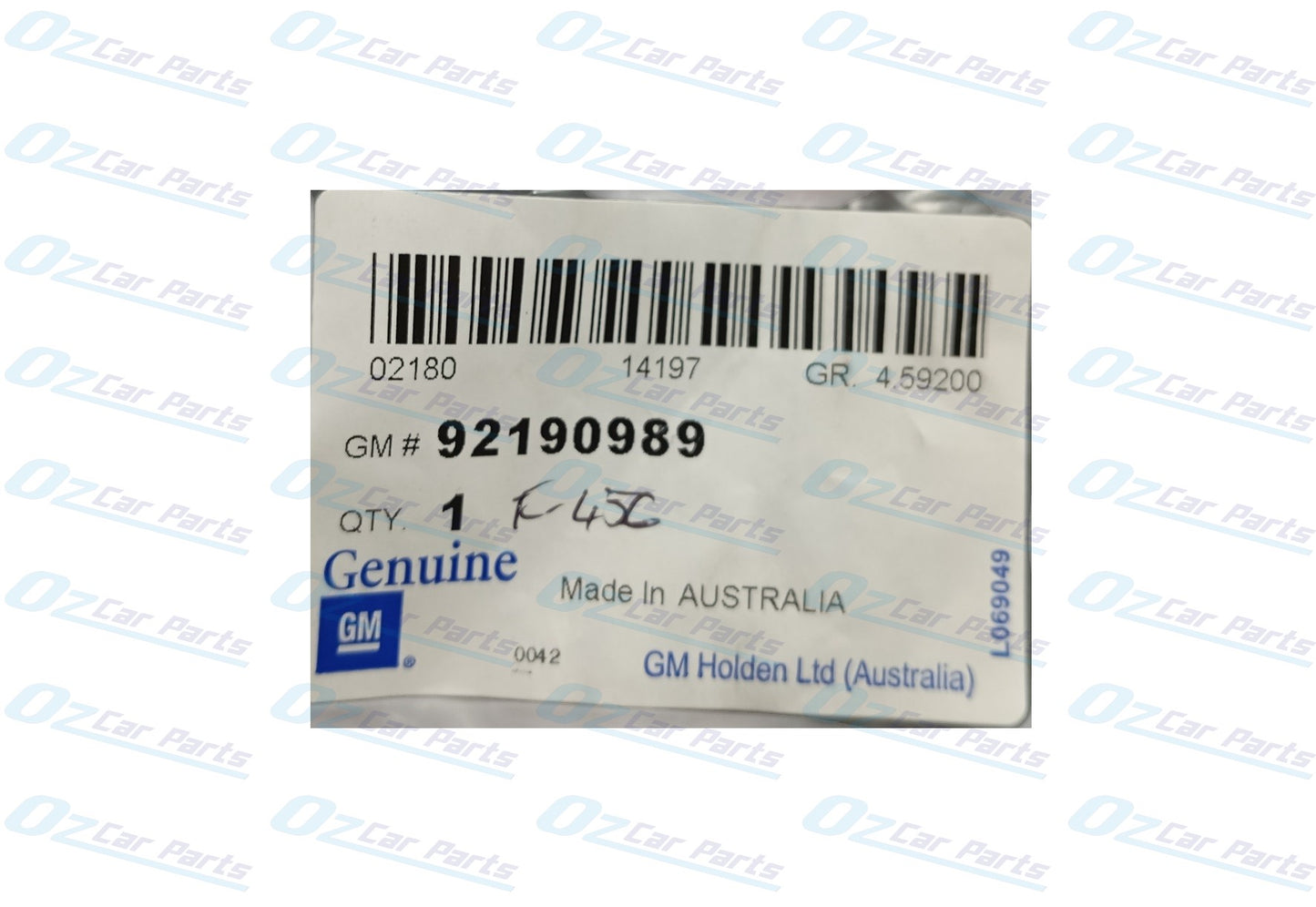 Handbrake Lever Push Button Genuine for Holden Commodore VE WM