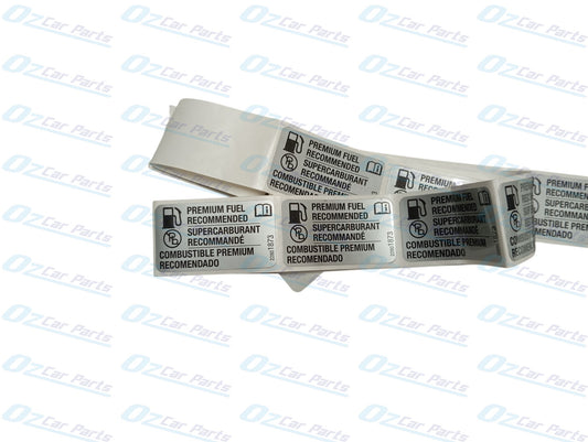 Fuel Information Label Sticker Genuine for All Makes and Models