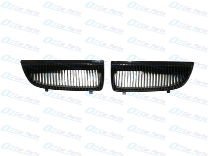 Front Bumper Grille Black Pair Genuine for Holden Commodore VX