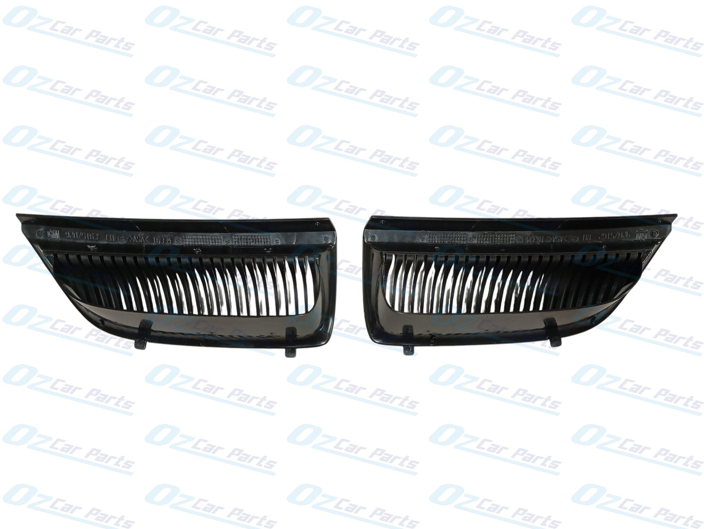 Front Bumper Grille Black Pair Genuine for Holden Commodore VX