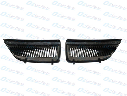 Front Bumper Grille Black Pair Genuine for Holden Commodore VX