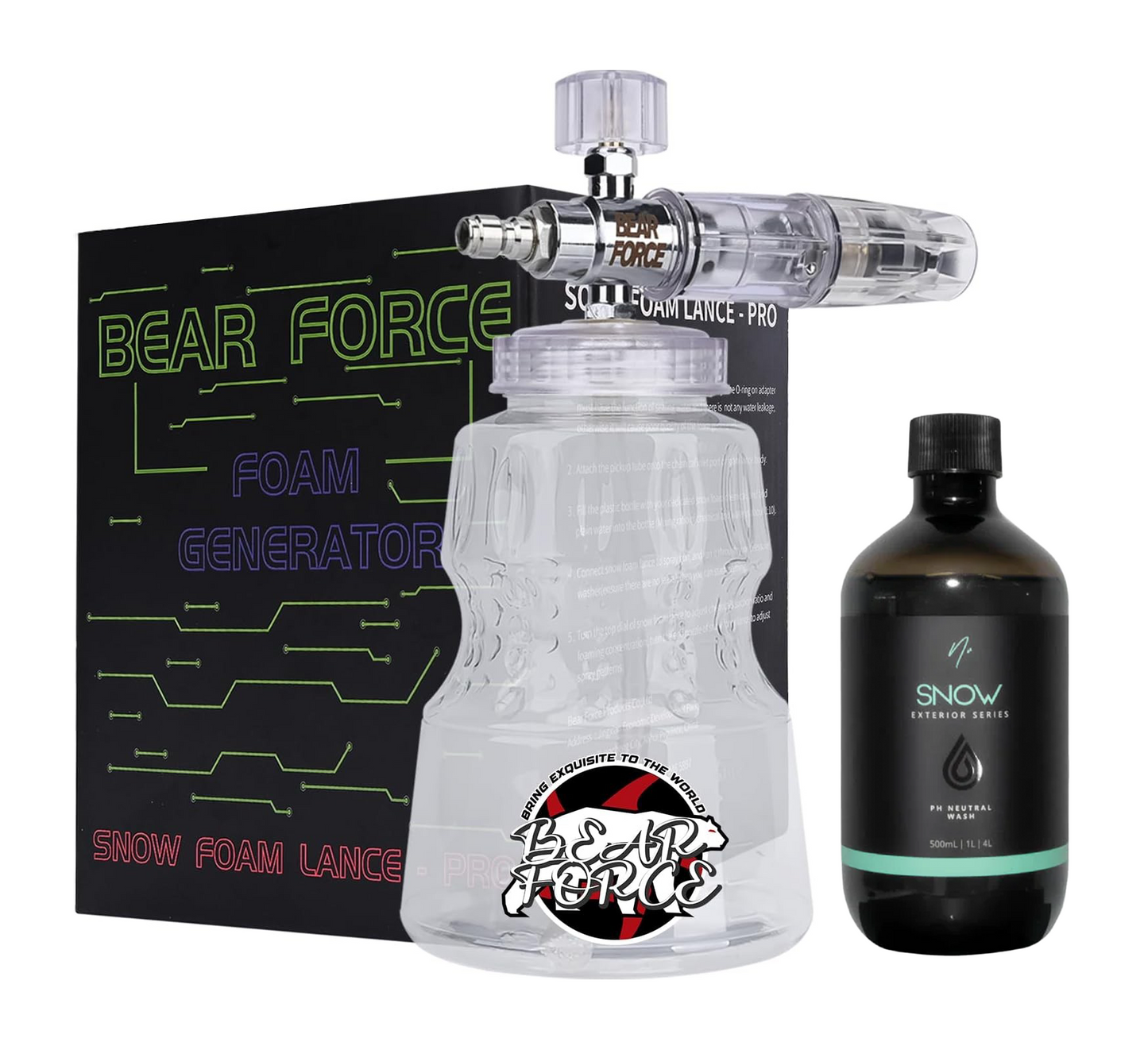 OCP Foam Cannon Kit | Foam Cannon + Nv SNOW pH Neutral Snow Shampoo