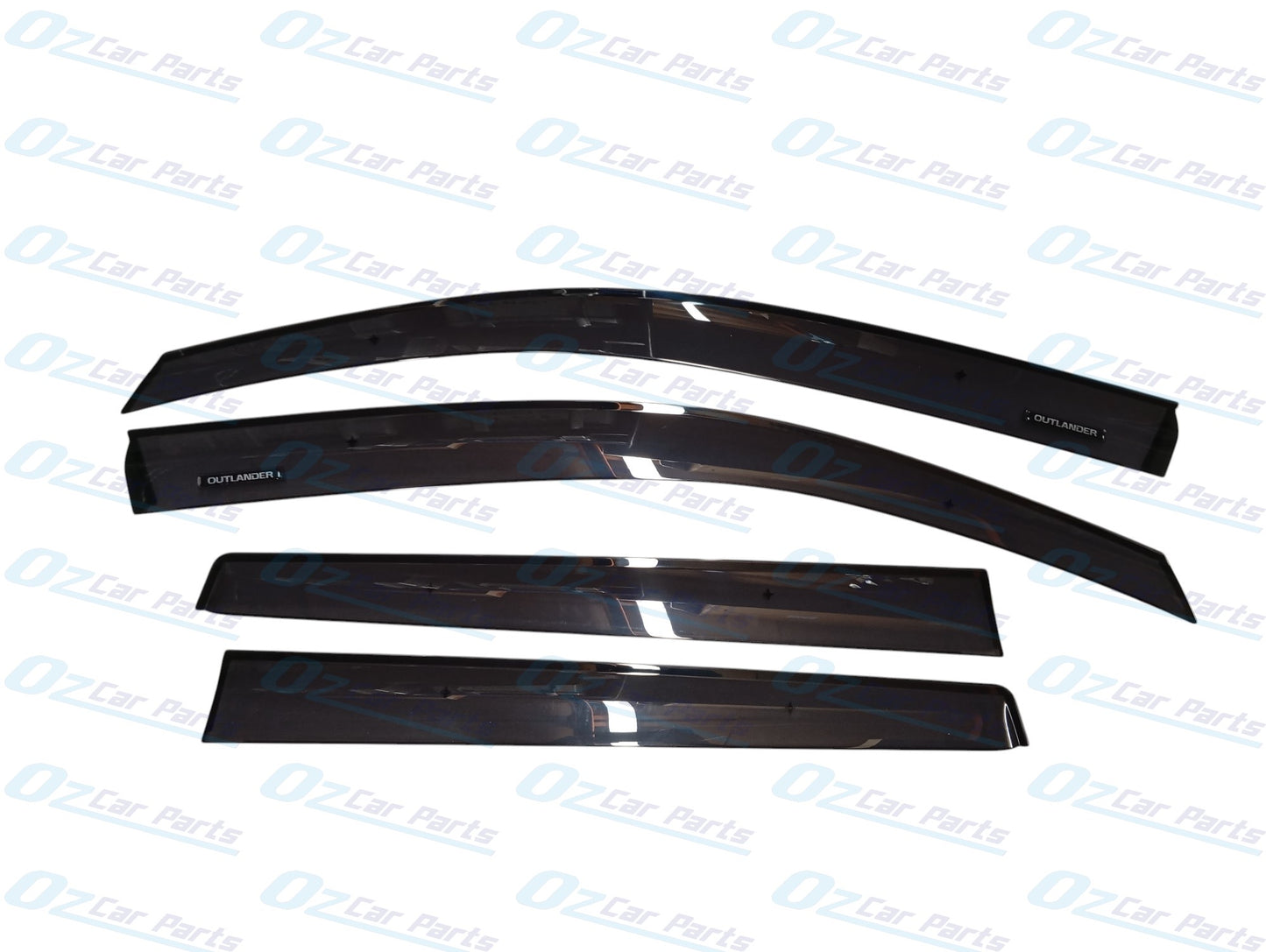 Slimline Tinted Weathershield Set of 4 Genuine for Mitsubishi Outlander 13-19