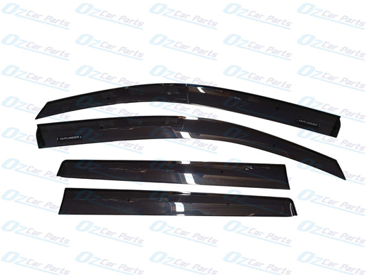 Slimline Tinted Weathershield Set of 4 Genuine for Mitsubishi Outlander 13-19