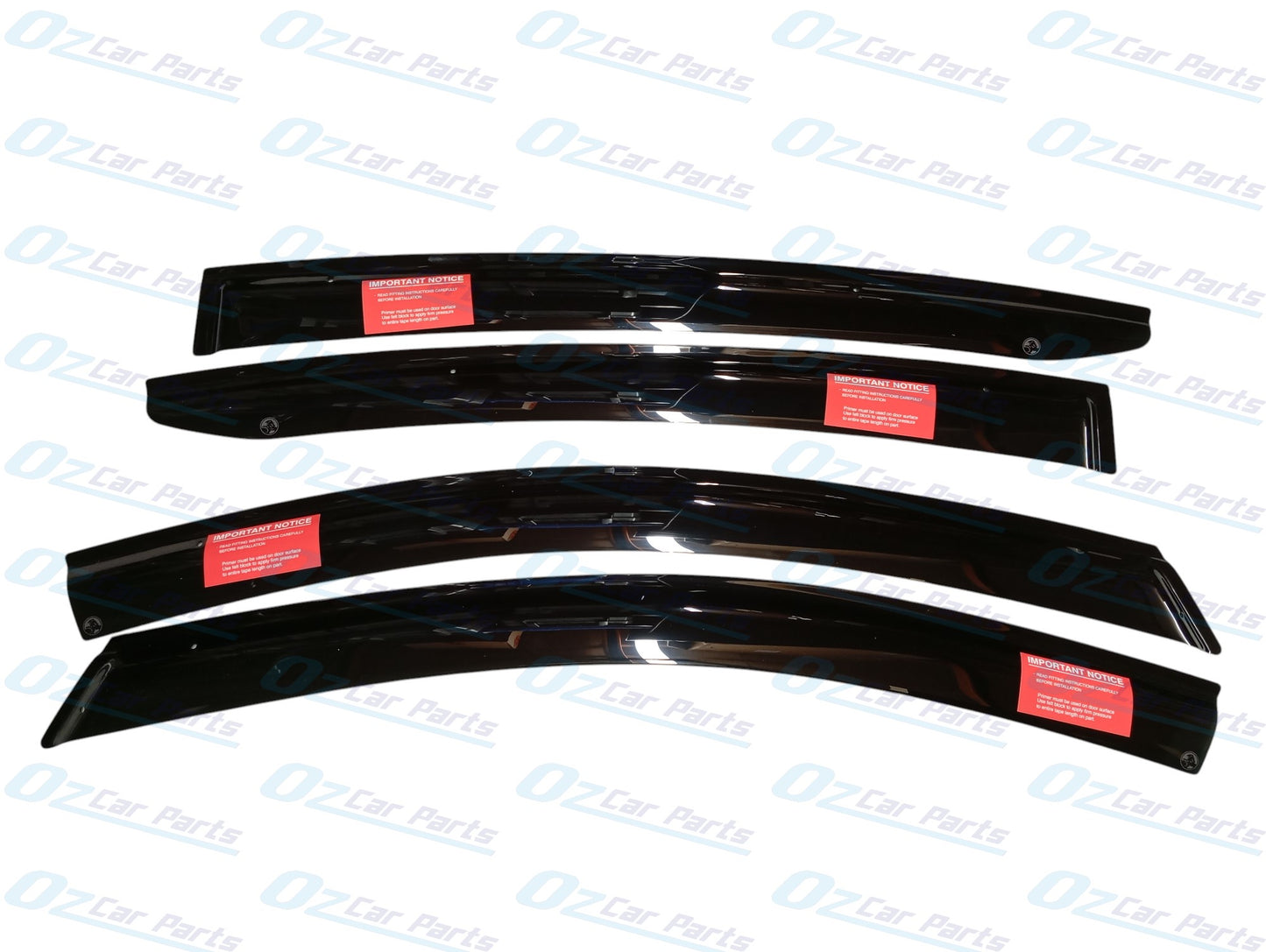 Slimline Weathershield Black Set of 4 Genuine for Holden Commodore ZB Liftback Hatchback