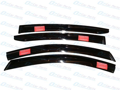 Slimline Weathershield Black Set of 4 Genuine for Holden Commodore ZB Liftback Hatchback