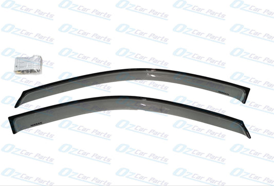 Smoked Front Weather Shield Pair Genuine for Nissan Navara NP300 D23