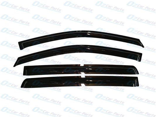 Slimline Weathershields Smoked Set of 4 Genuine for Ford Ranger PX Dual Cab