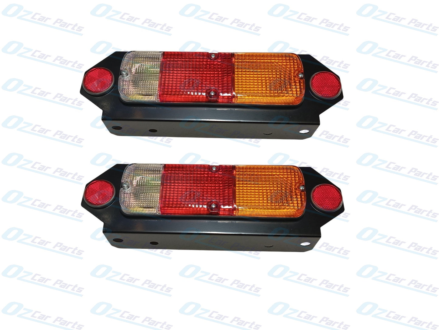 Universal LED Tail Lights with Bracket and Globes Tray Back Ute and Trailer Pair