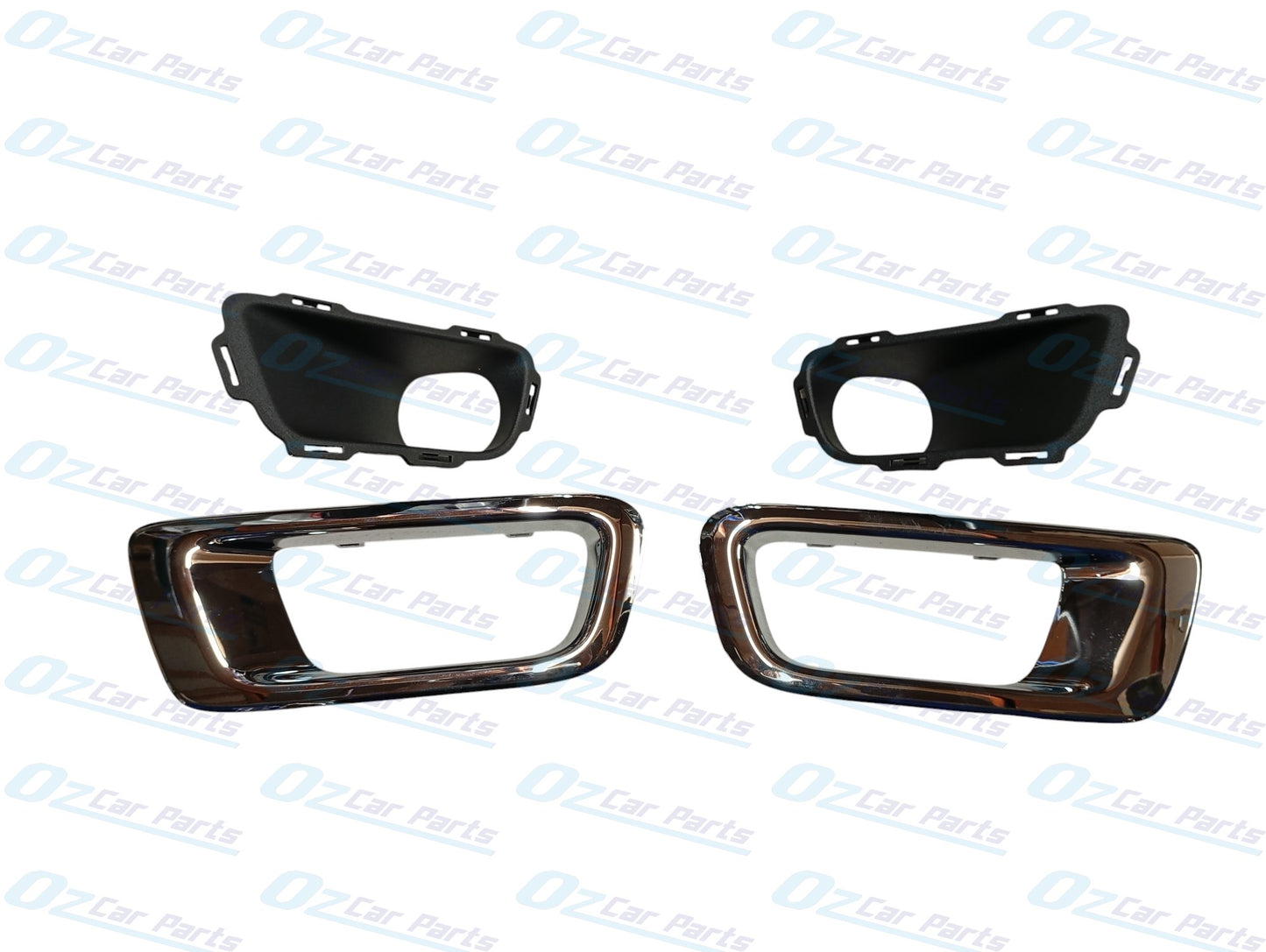 Fog Light Bezel Cover with Chrome Surround Full Kit Genuine for Holden RG Colorado 2012 - 2015