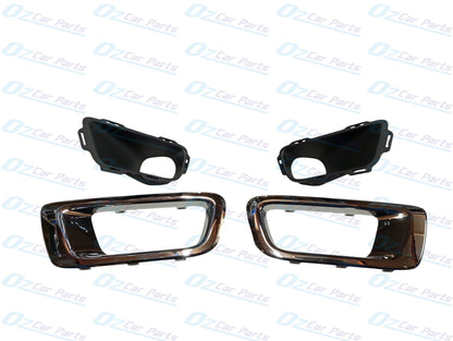 Fog Light Bezel Cover with Chrome Surround Full Kit Genuine for Holden RG Colorado 2012 - 2015