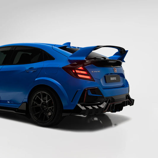 Mugen Style Rear Diffuser & Rear Spats for Honda Civic FK8 2017-2021