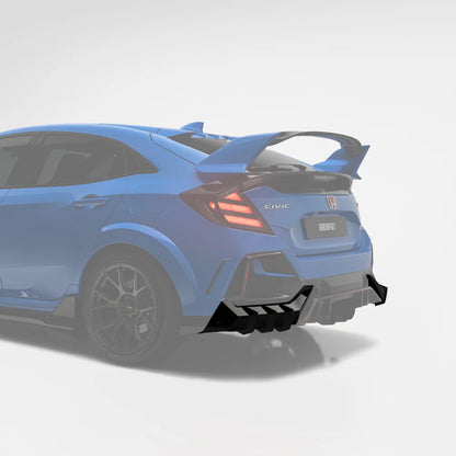 Mugen Style Rear Diffuser & Rear Spats for Honda Civic FK8 2017-2021