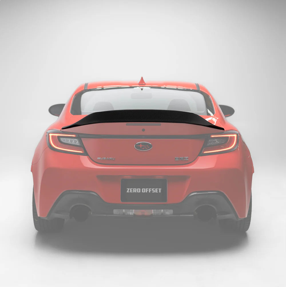 TRD 'High Kick' Style Spoiler for Subaru BRZ (ZD8) / Toyota GR86 (ZN8) Carbon Fibre 2022+