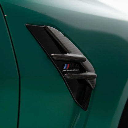 OEM Style Pre Pregged Dry Carbon Fender Vent Cover for BMW M4 G82 G83 2020+