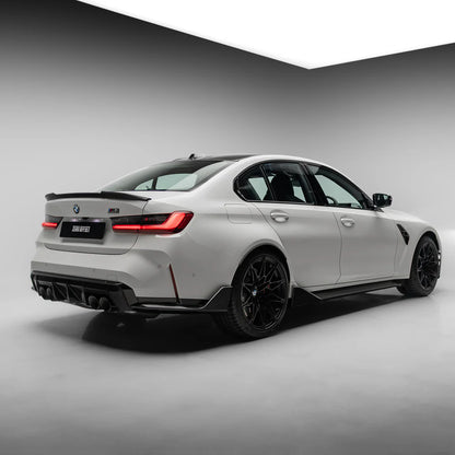 OEM Style Pre Pregged Dry Carbon Diffuser Trim for BMW M3 G80 G81 / M4 G82 G83 (Standard Quad Tip) 2020+